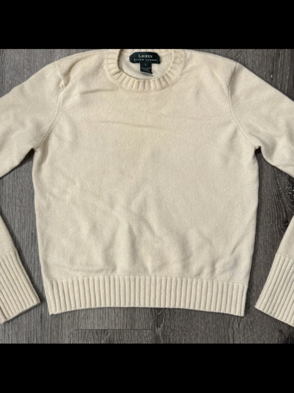 Lauren Ralph Lauren 100% Cashmere Sweater.